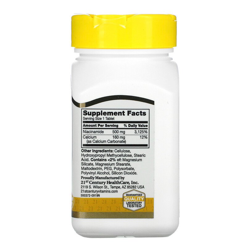21st Century Niacinamide 500 mg 2