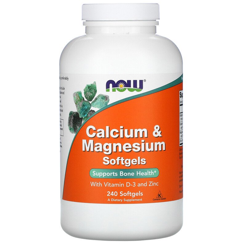 NOW Calcium & Magnesium Softgels 1