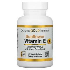 California GOLD Nutrition Sunflower Vitamin E 268 mg (400IU) with mixed tocopherols