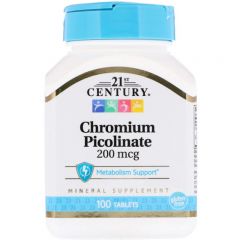 21st Century Chromium Picolinate 200mcg