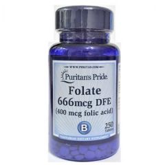 Puritan`s Pride Folate 666mcg DFE (Folic Acid 400 mcg)