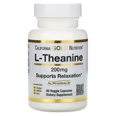 California GOLD Nutrition L-Theanine 200 mg