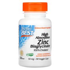 High Absorption Zinc Bisglycinate 100% Chelated, 50 mg