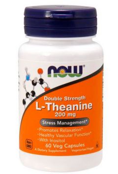 NOW L-Theanine 200 mg, 60 cap