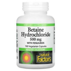 Betaine Hydrochloride 500 mg with fenugreek