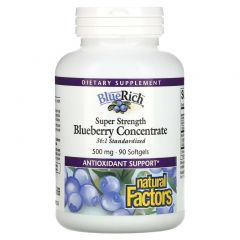 Natural Factors Blueberry Concentrate 500 mg
