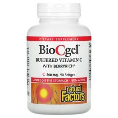 BioCgel Buffered Vitamin C 500 mg with berryrich