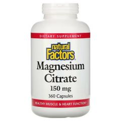 Natural Factors Magnesium Citrate 150 mg
