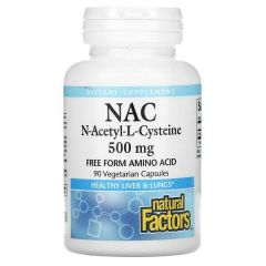 Natural Factors NAC N-Acetyl-L-Cysteine 500 mg