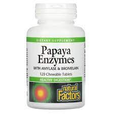 Natural Factors Papaya Enzymes Фермент папайи с амилазой и бромелаином
