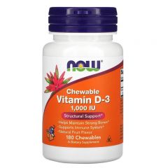 NOW Chewable Vitamin D-3 1000 IU