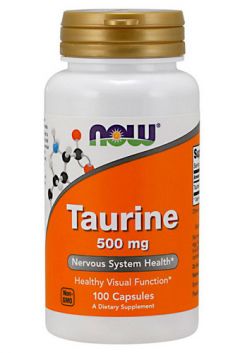 NOW Taurine 500 mg, 100 cap