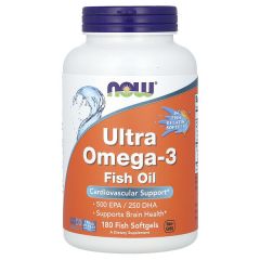 NOW Ultra Omega-3  in fish gelatin softgels