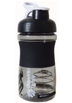 Bottle шейкер с металическим шариком, цвет : чёрный