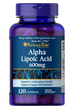 Puritan`s Pride Alpha Lipoic Acid 600 mg