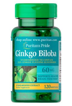 Puritan`s Pride Ginkgo Biloba Standardized Extract 60 mg