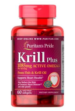 Puritan`s Pride Krill Oil Plus High Omega 3 Concentrate 1085 mg